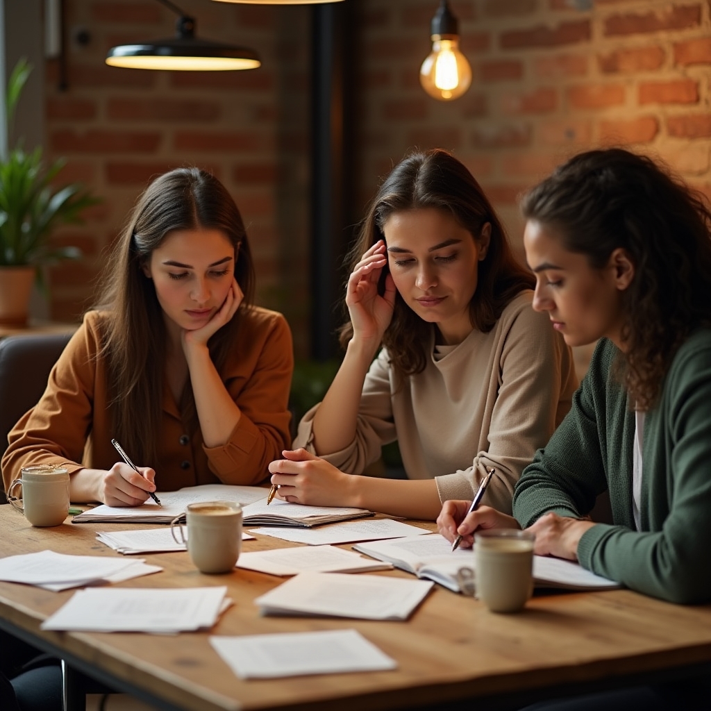 Účastníci workshopu si dělají poznámky